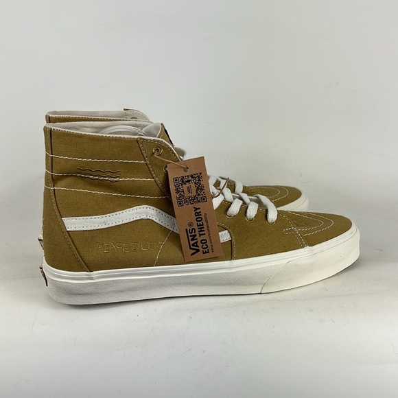 New Vans eco therapy tan white Khaki sk8 hi top athletic sneakers men’s size 12 - Picture 2 of 9